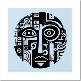 Pop Art Abstract Face Posters and Art